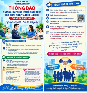 📢 MINH ĐỨC: KẾT NỐI TUYỂN DỤNG – MỞ RỘNG CƠ HỘI VIỆC LÀM THÁNG 10/2026