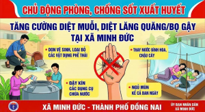 🦟 XÃ MINH ĐỨC CHỦ ĐỘNG PHÒNG, CHỐNG SỐT XUẤT HUYẾT – MỖI NGƯỜI DÂN HÃY CHUNG TAY BẢO VỆ SỨC KHỎE CỘNG ĐỒNG