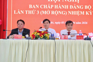 ĐẢNG ỦY XÃ MINH ĐỨC TỔ CHỨC HỘI NGHỊ BAN CHẤP HÀNH ĐẢNG BỘ XÃ LẦN THỨ 3 (MỞ RỘNG) NHIỆM KỲ 2025 – 2030