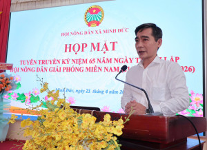 HỘI NÔNG DÂN XÃ MINH ĐỨC HỌP MẶT KỶ NIỆM 65 NĂM NGÀY THÀNH LẬP HỘI NÔNG DÂN GIẢI PHÓNG MIỀN NAM VIỆT NAM (21/4/1961 – 21/4/2026)
