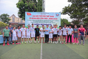 BẾ MẠC GIẢI BÓNG ĐÁ ĐẠI HỘI THỂ DỤC THỂ THAO XÃ MINH ĐỨC LẦN THỨ I NĂM 2026: THẮNG LỢI TRỌN VẸN, LAN TỎA TINH THẦN ĐOÀN KẾT