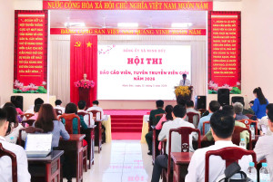 XÃ MINH ĐỨC TỔ CHỨC HỘI THI BÁO CÁO VIÊN, TUYÊN TRUYỀN VIÊN GIỎI NĂM 2026