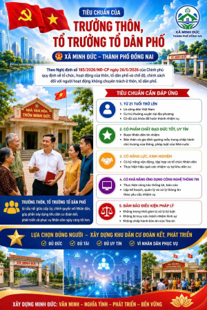 TIÊU CHUẨN CỦA TRƯỞNG THÔN, TỔ TRƯỞNG TỔ DÂN PHỐ