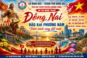 MINH ĐỨC LAN TỎA GIÁ TRỊ LỊCH SỬ QUA CHƯƠNG TRÌNH SỬ THI NGHỆ THUẬT "ĐỒNG NAI - HÀO KHÍ PHƯƠNG NAM, VƯƠN MÌNH CÙNG ĐẤT NƯỚC"