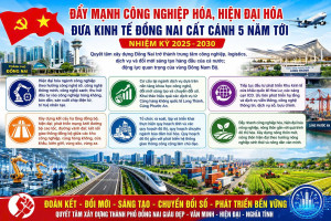 ĐẨY MẠNH CÔNG NGHIỆP HÓA, HIỆN ĐẠI HÓA – ĐƯA KINH TẾ ĐỒNG NAI CẤT CÁNH TRONG GIAI ĐOẠN PHÁT TRIỂN MỚI