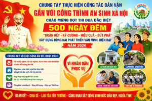 THI ĐUA 500 NGÀY ĐÊM – CHUNG TAY THỰC HIỆN CÔNG TÁC DÂN VẬN, LAN TỎA AN SINH XÃ HỘI