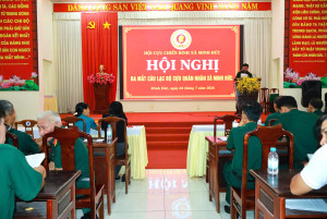 HỘI CỰU CHIẾN BINH XÃ MINH ĐỨC RA MẮT CÂU LẠC BỘ CỰU QUÂN NHÂN CƠ SỞ.