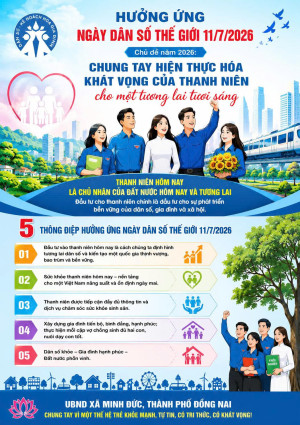 XÃ MINH ĐỨC HƯỞNG ỨNG NGÀY DÂN SỐ THẾ GIỚI 11/7/2026