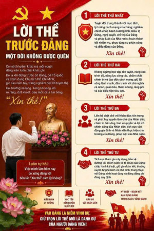 LỜI THỀ TRƯỚC ĐẢNG – MỘT ĐỜI KHÔNG ĐƯỢC QUÊN
