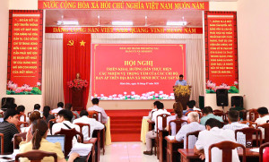 XÃ MINH ĐỨC TRIỂN KHAI, HƯỚNG DẪN THỰC HIỆN CÁC NHIỆM VỤ TRỌNG TÂM CỦA CẤP ỦY, CHI BỘ VÀ CÁC BAN ẤP SAU SẮP XẾP.