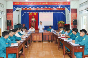 XÂY DỰNG BAN CHỈ HUY QUÂN SỰ XÃ MINH ĐỨC VỮNG MẠNH TOÀN DIỆN, KHẲNG ĐỊNH VAI TRÒ NÒNG CỐT TRONG NHIỆM VỤ QUỐC PHÒNG - AN NINH ĐỊA PHƯƠNG.