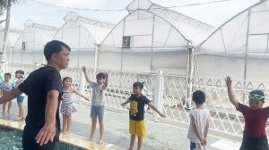 Hội LHPN phường Minh Hưng khai giảng lớp học bơi và  phòng chống đuối nước cho trẻ em trên địa bàn phường.