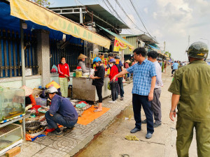 Thông báo của UBND phường Minh Hưng về việc giải toả các công trình, vật kiến trúc trên vỉa hè, lòng đường, lấn chiếm hành lang an toàn giao thông đường bộ