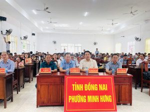 UBND PHƯỜNG MINH HƯNG TỔ CHỨC THỰC HIỆN NGHIÊM TÚC VIỆC HỌC TẬP QUÁN TRIỆT CÁC NGHỊ QUYẾT CỦA TRUNG ƯƠNG