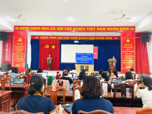 UBND phường Minh Hưng tổ chức Hội nghị khai thác vận hành hệ thống và phần mềm mới theo mô hình chính quyền 2 cấp