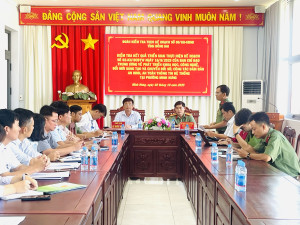 Đoàn kiểm tra việc thực hiện Kế hoạch số 02-KH/BCĐTW và công tác đảm bảo an ninh, an toàn thông tin hệ thống làm việc tại phường Minh Hưng
