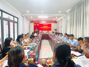 Giao ban công tác kiểm tra, giám sát và thi hành kỷ luật trong Đảng quý III/2025.