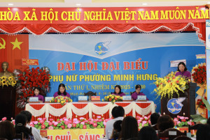 Đại hội đại biểu phụ nữ phường Minh Hưng lần thứ I, nhiệm kỳ 2025 - 2030 thành công tốt đẹp.