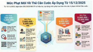 TỪ 15/12/2025, NHIỀU HÀNH VI VI PHẠM LIÊN QUAN ĐẾN THẺ CĂN CƯỚC SẼ BỊ TĂNG MỨC XỬ PHẠT