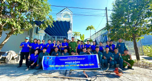 Đoàn phường Minh Hưng ra quân hoạt động “Tình nguyện xây dựng đô thị văn minh”.