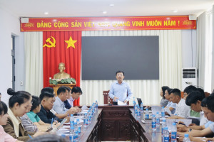 UBND phường Minh Hưng họp triển khai Kế hoạch tổ chức Đại hội Thể dục thể thao phường lần thứ 1.