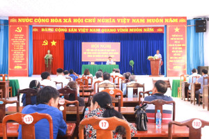 Phường Minh Hưng tổ chức hội nghị tiếp xúc cử tri sau kỳ họp thứ 4 HĐND phường khóa XII, nhiệm kỳ 2021-2026.