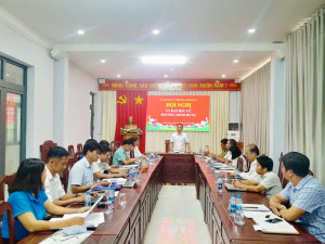 HỌP ỦY BAN BẦU CỬ PHƯỜNG MINH HƯNG ĐỊNH KỲ TRIỂN KHAI NHIỆM VỤ CHUẨN BỊ BẦU CỬ
