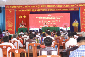 HĐND PHƯỜNG MINH HƯNG TỔ CHỨC KỲ HỌP THỨ 5 (KỲ HỌP CHUYÊN ĐỀ)