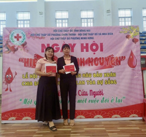 Phường Minh Hưng tham gia hiến máu tình nguyện, thu được 113 đơn vị máu.