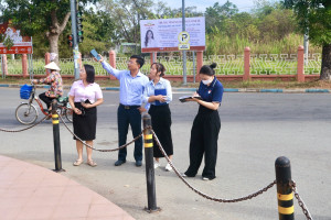 Chủ tịch UBND phường đi kiểm tra công tác chỉnh trang đô thị, trang trí mừng Đảng – mừng Xuân Bính Ngọ 2026 trên địa bàn phường.