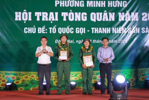 Phường Minh Hưng sôi nổi Hội trại tòng quân năm 2026