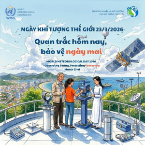 Lễ phát động hưởng ứng Ngày Khí tượng thế giới, Ngày Nước thế giới và Chiến dịch Giờ Trái đất năm 2026 sẽ diễn ra tại Hà Nội