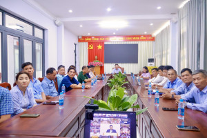 Phường Minh Hưng dự Hội nghị trực tuyến toàn quốc về công tác phòng, chống thiên tai năm 2026.