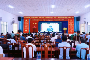 Phường Minh Hưng tham dự hội nghị quán triệt Nghị quyết Hội nghị lần thứ 2 Ban Chấp hành Trung ương Đảng khóa XIV.