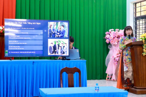 UBND phường Minh Hưng làm việc với Công ty Tư vấn Việt Úc về triển khai Đề án Tiếng Anh là ngôn ngữ thứ hai trong trường học.