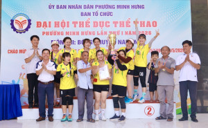 Phường Minh Hưng tổ chức thành công môn bóng chuyền và cầu lông Đại hội Thể dục thể thao lần thứ I năm 2026.