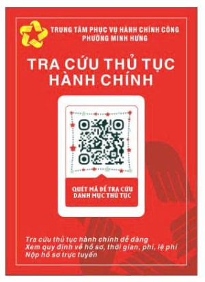 QUÉT MÃ QR ĐỂ TRA CỨU THỦ TỤC HÀNH CHÍNH