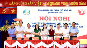 Cụm thi đua số 6 ký kết giao ước thi đua, khen thưởng năm 2026