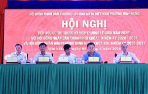 ĐẠI BIỂU HĐND THÀNH PHỐ ĐỒNG NAI VÀ HĐND PHƯỜNG MINH HƯNG TIẾP XÚC CỬ TRI TRƯỚC KỲ HỌP THƯỜNG LỆ GIỮA NĂM 2026.