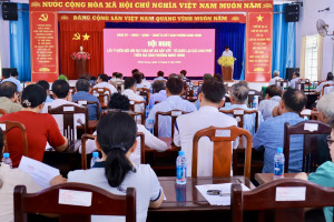 Phường Minh Hưng tổ chức Hội nghị lấy ý kiến đối với dự thảo Đề án sắp xếp, tổ chức lại các khu phố.