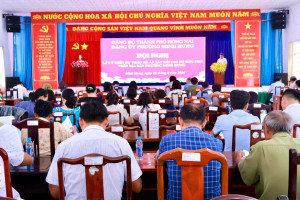 PHƯỜNG MINH HƯNG TỔ CHỨC HỘI NGHỊ LẤY Ý KIẾN ĐỀ ÁN, PHƯƠNG ÁN NHÂN SỰ CẤP ỦY CÁC CHI BỘ KHU PHỐ SAU SẮP XẾP ĐƠN VỊ KHU PHỐ