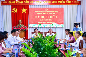 HĐND PHƯỜNG MINH HƯNG TỔ CHỨC KỲ HỌP THỨ 2 (KỲ HỌP CHUYÊN ĐỀ), KHÓA XIII, NHIỆM KỲ 2026 – 2031.