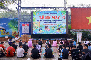 Phường Minh Hưng bế giảng khóa 1 lớp học bơi và phòng chống đuối nước cho thiếu nhi.