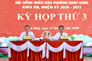 HĐND phường Minh Hưng tổ chức Kỳ họp thứ 3, quyết nghị nhiều nội dung quan trọng phục vụ phát triển địa phương