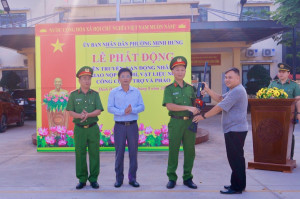 Minh Hưng: Ra quân cao điểm tuyên truyền, vận động Nhân dân giao nộp vũ khí, vật liệu nổ, công cụ hỗ trợ và pháo