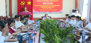 ĐẢNG BỘ PHƯỜNG MINH HƯNG TỔ CHỨC HỘI NGHỊ BAN CHẤP HÀNH PHIÊN ĐỘT XUẤT