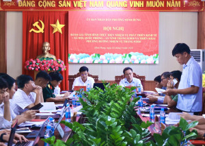 Phường Minh Hưng đánh giá kết quả thực hiện nhiệm vụ tháng 8, tập trung tháo gỡ “điểm nghẽn”, đẩy nhanh tiến độ các nhiệm vụ trọng tâm