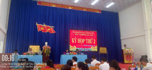 kỳ họp thứ 2 HĐND xã Nam Cát Tiên nhiệm kỳ 2021-2026