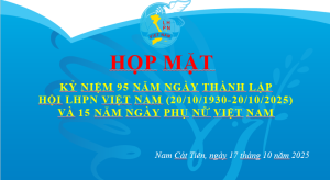 HỌP MẶT NHÂN DỊP KỶ NIỆM 95 NĂM NGÀY THÀNH LẬP HỘI LIÊN HIỆP PHỤ NỮ VIỆT NAM