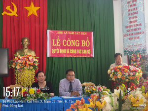 Lễ công bố Quyết định về về bổ nhiệm lại chức vụ lãnh đạo